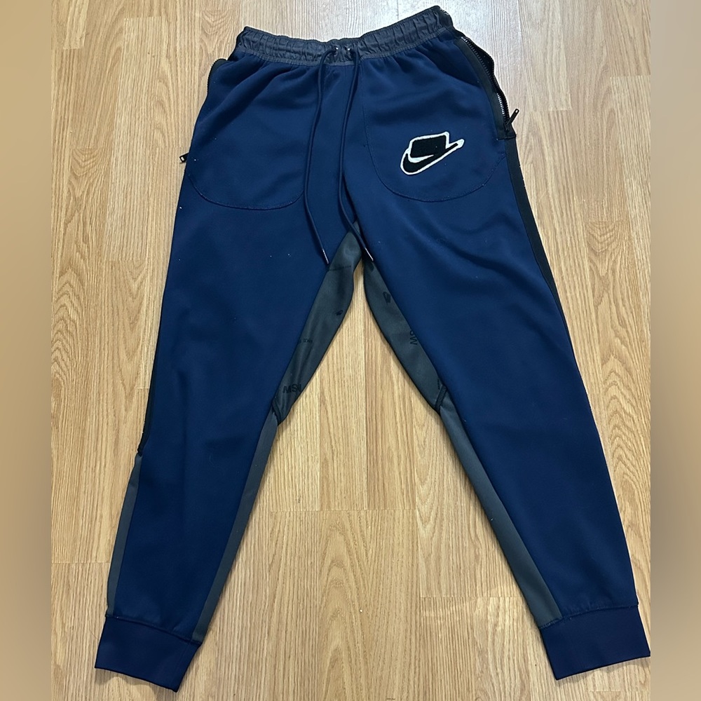 Pre Owned Nike Sweat Pants Navy Black White Small Men's